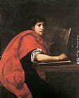 Francesco Furini Canvas Paintings - St John the Evangelist